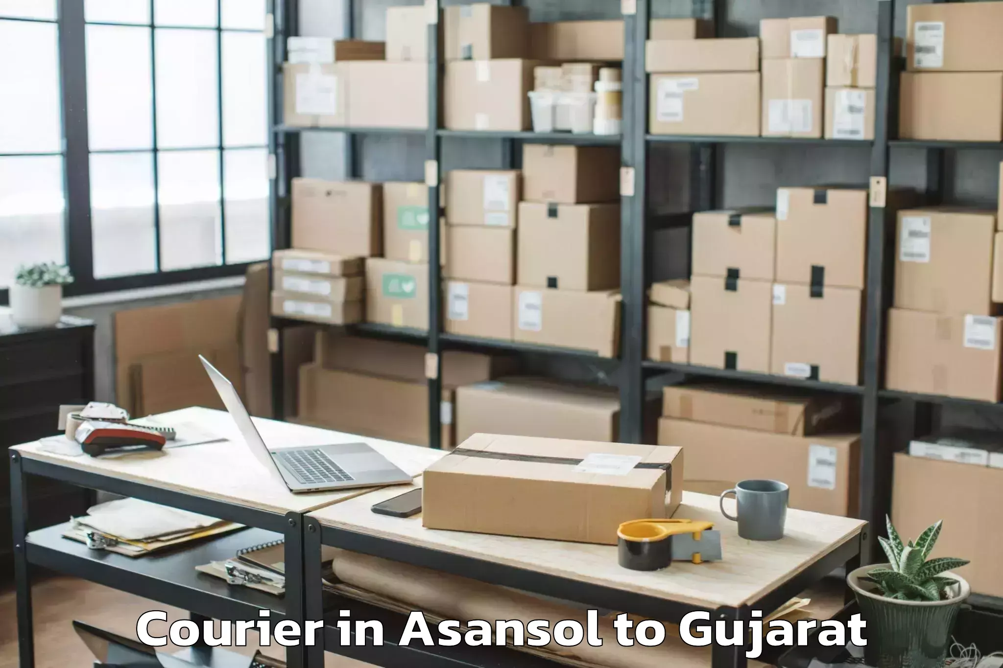 Reliable Asansol to Sagbara Courier